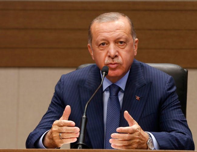 Image result for Turkey's Erdogan vows to impose secure zones east of Euphrates in Syria