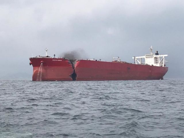 Image result for Saudi oil tankers were damaged in a âsabotage attackâ