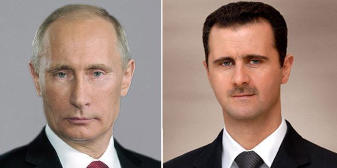 الأسد لبوتين: حلب تعانق ستالينغراد