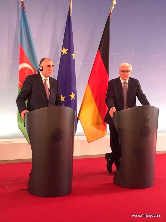 اللقاء الانفرادي بين وزيري خارجية أذربيجان وألمانيا