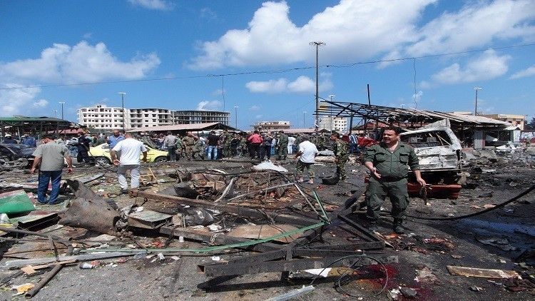 ارتفاع عدد ضحايا تفجيرات طرطوس وجبلة إلى 184 قتيلا