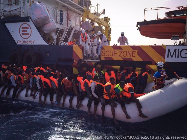 Four migrants found dead, some 400 rescued from boat in Mediterranean