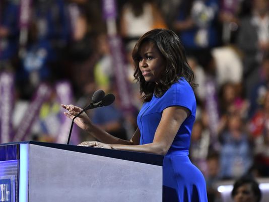 Gender, race, Trump: Michelle Obama went there