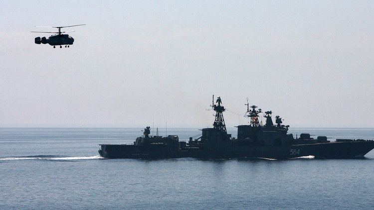 انطلاق مناورات "التعاون البحري-2016" الروسية الصينية