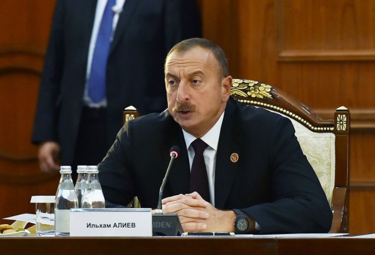 الرئيس علييف يرد قاسيا على كلمة الرئيس الأرميني المستفزة الكاذبة