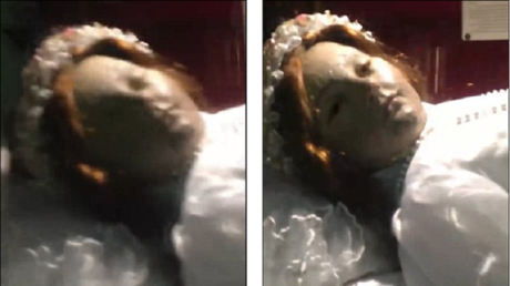 فيديو صادم لجثة فتاة ترمش بعينيها بعد 300 عام على مقتلها