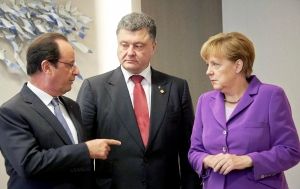Poroşenko, Merkel və Olland Rusiyanın iştirakı olmadan danışıqlar aparacaqlar