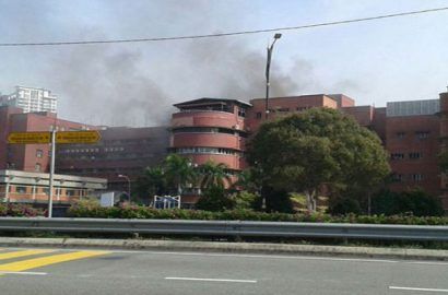 Four women and two men dead in fire at Malaysian hospital