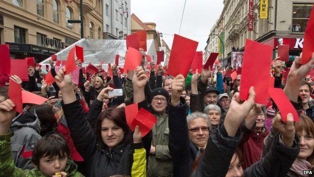 Protests in Prague: Do not want Zeman, Russia and China