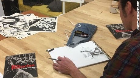 'A foot in the Bataclan' <span class="text-danger">Artist turns Paris attacks ordeal into graphic novel</span>