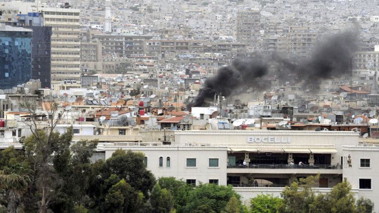 سقوط 4 قذائف بالقرب من سفارة روسيا في دمشق