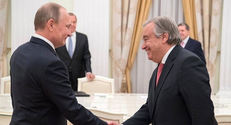بوتين يعول على حوار بناء بين روسيا والأمين العام الجديد للأمم المتحدة