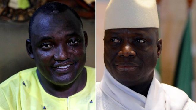 Gambia leader Yahya Jammeh rejects election result