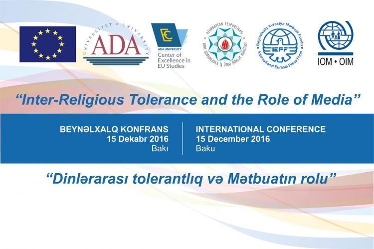 Bakıda Dinlərarası Tolerantlıq üzrə Beynəlxalq Konfrans keçiriləcək