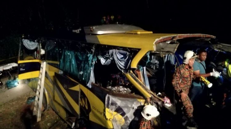 14 killed, 16 injured as express bus plunges into ravine in Johor