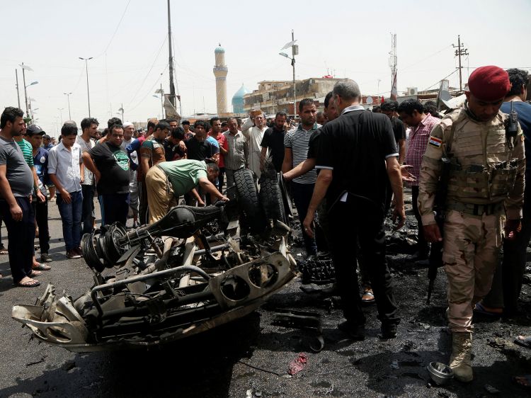 Blasts in, around Baghdad kill at least 11