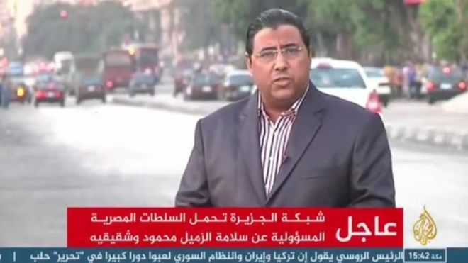 قضية محمود حسين: التليفزيون المصري يبث "اعترافات" لصحفي الجزيرة والشبكة تصف الاتهامات بالملفقة