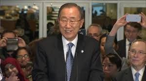Departing UN chief Ban Ki-moon bids a fond farewell to staff