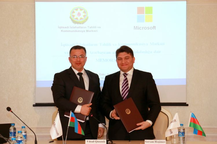 “Microsoft Azərbaycan” şirkəti memorandum imzalayıb