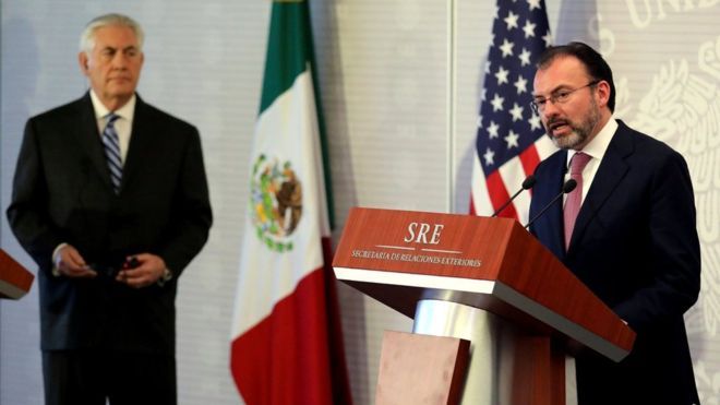 Mexico foreign minister vents 'irritation' at Rex Tillerson
