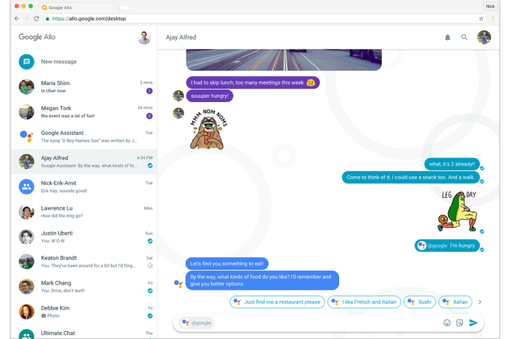 Google’s Allo chat app is finally coming to desktop — eventually