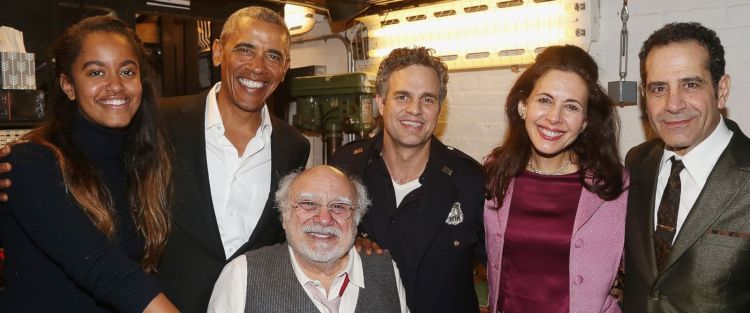 Barack Obama and daughter Malia attend 'The Price' on Broadway