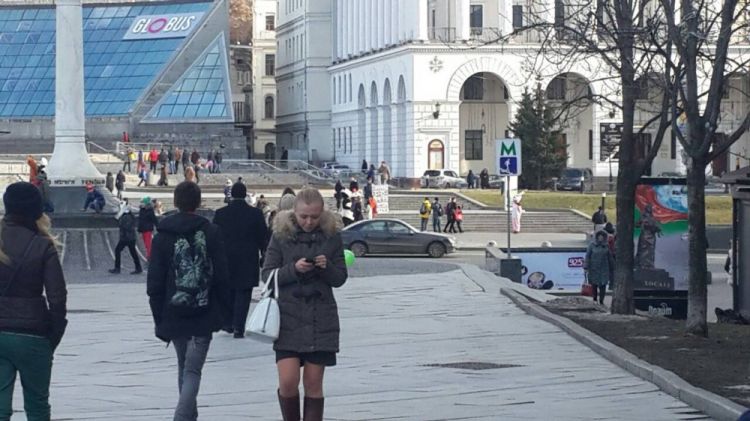 Kiyevin mərkəzində Xocalı soyqırımına dair banner yerləşdirilib