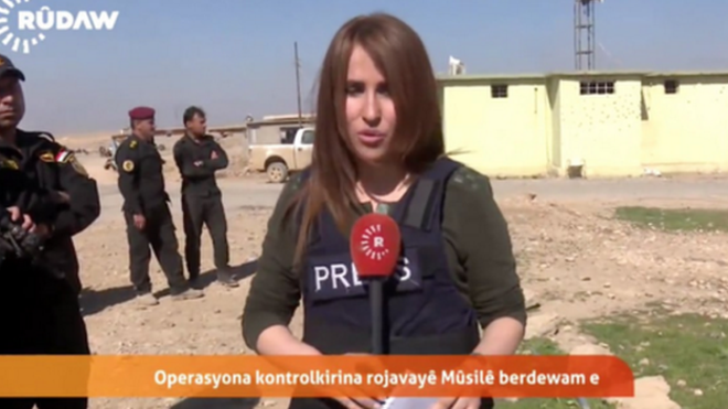 Reportajdan 1 saat sonra kürd jurnalist qız Mosulda minaya düşərək həlak olub