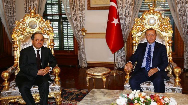 أردوغان وبارزاني يبحثان العلاقات الاقتصادية وعملية تحرير الموصل
