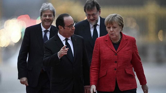 Francois Hollande and Angela Merkel call for "multi-speed Europe"