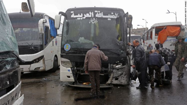 Death toll from Damascus blasts climbs to 74