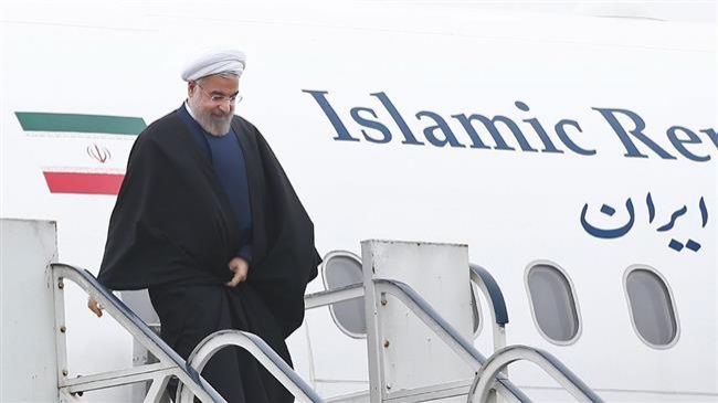 President Rouhani arrives in Rasht on provincial tour