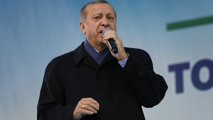 أردوغان يرفض رفع العلم الكردستاني بكركوك