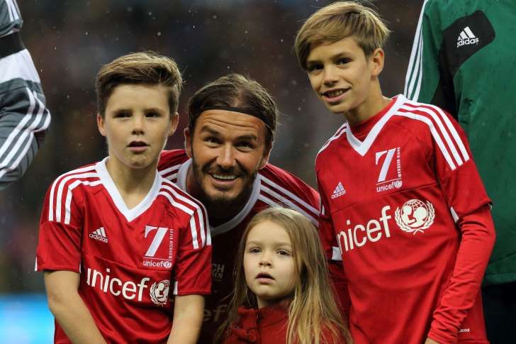 Parents defend David Beckham after criticism for kissing his daughter on the lips