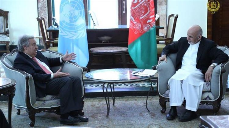 غوتيريش من كابل: الأمم المتحدة ستبقى دائما إلى جانب أفغانستان في لقاء مع الرئيس الأفغاني أشرف غني