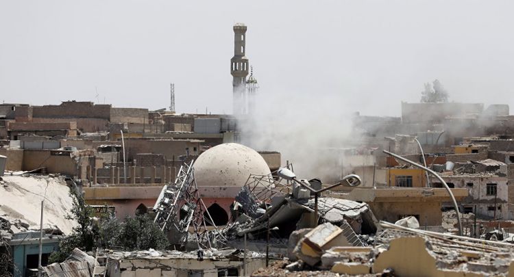 داعش" يفجر جامع النوري ومئذنة الحدباء التاريخية في الموصل