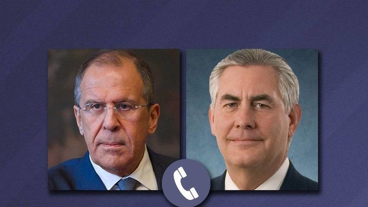 لافروف وتيلرسون يبحثان التسوية السورية وزارة الخارجية الروسية