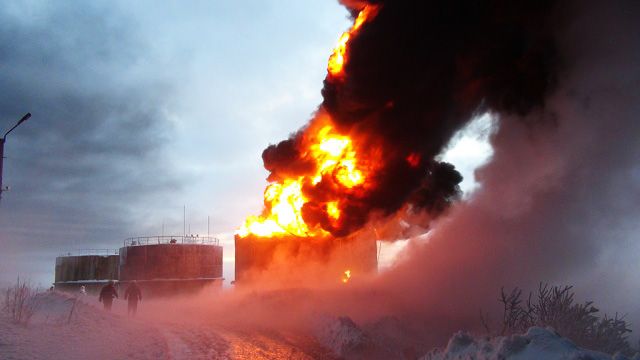 В Одессе произошел пожар на нефтебазе с продуктами SOCAR
