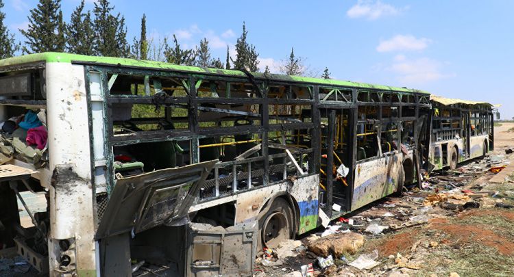 قتلى وجرحى في تفجير إرهابي استهدف محطة حافلات بمدينة حماة السورية