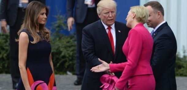 Первая леди Польши поставила Трампа в неловкое положение
