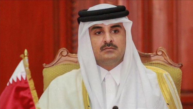رسالة خطية من أمير قطر إلى سلطان عمان