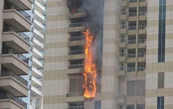 В Дубае горит известный отель