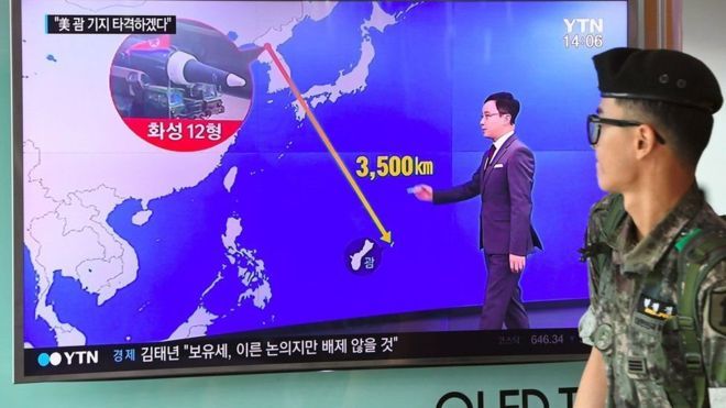 КНДР обещает план удара по острову Гуам к середине августа