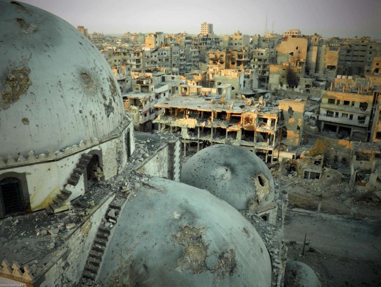 تحقيق-أحياء حمص ما زالت مدمرة بعد مرور سنوات على انتصار الأسد