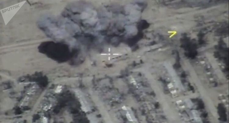 بالفيديو...وزارة الدفاع الروسية تدك مواقع "داعش" في دير الزور