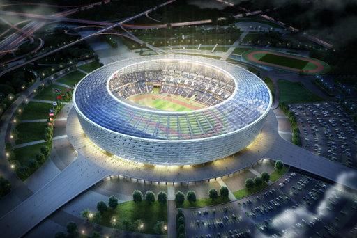 Представлены видеоролики о Бакинском олимпийском стадионе, претендующем на проведение финальных матчей еврокубков