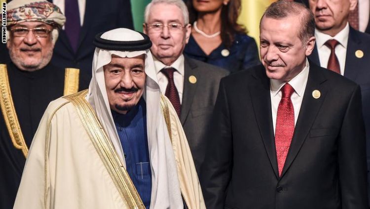 أردوغان يتصل بالملك سلمان وسط أزمات قطر وسوريا وإقليم كردستان