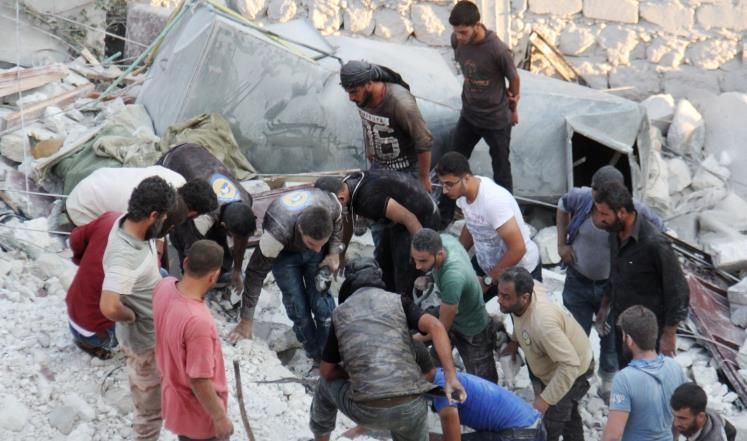 ارتفاع حصيلة قتلى قصف إدلب