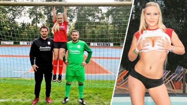 Футбольный клуб из Германии начал сотрудничать с порноактрисой