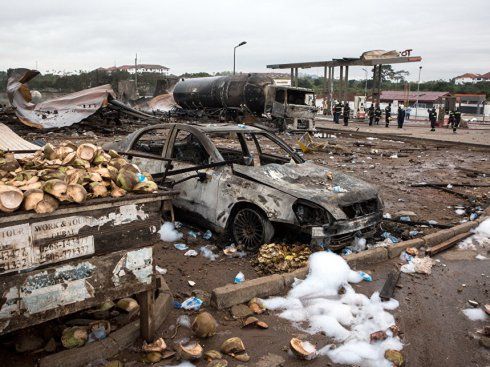 В Гане взорвалась заправка, погибли шесть человек, 45 пострадали